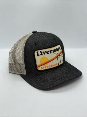 BART Bridge pocket hat Livermore California Trucker Hat Black Tan lk new travel